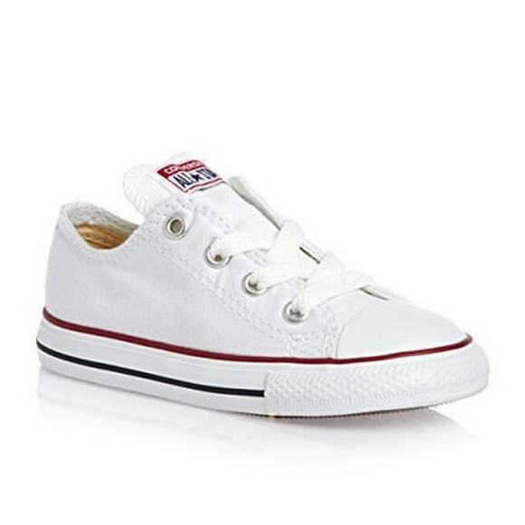 NWT Converse Kids Chuck Taylor Low Top Sneakers – White, Toddler Size 7 - Picture 1 of 2